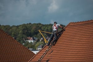 on the roof
