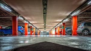 a parking garage